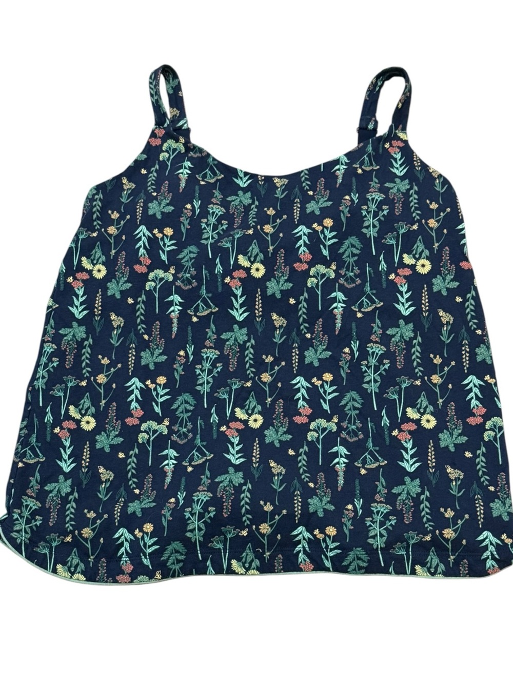 Duluth Trading Co Botanical Floral Pajama Set Cotton Cottagecore Size M - Picture 4 of 10